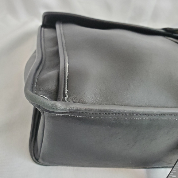 Vintage 90s Coach Beekman Briefcase Black Leather Bag 5266 - Picture 4 of 16
